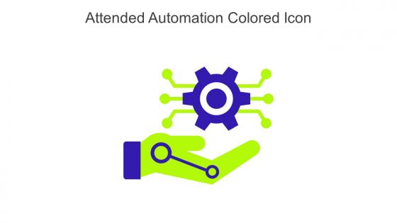 Attended Automation Colored Icon In Powerpoint Pptx Png And Editable Eps Format