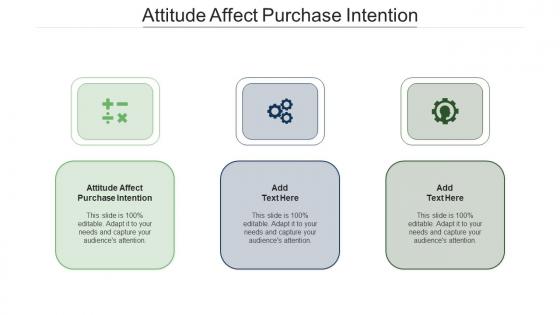 Attitude Affect Purchase Intention Ppt Powerpoint Presentation Layouts Guidelines Cpb