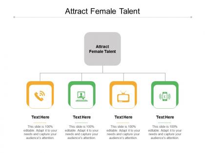 Attract female talent ppt powerpoint presentation show graphics cpb