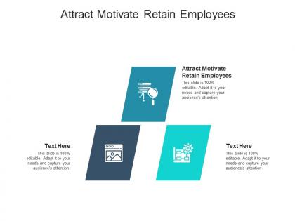 Attract motivate retain employees ppt powerpoint presentation pictures deck cpb