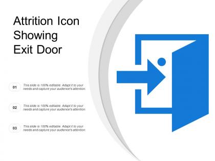 Attrition icon showing exit door