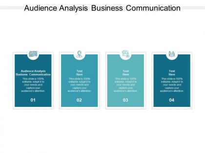 Audience analysis business communication ppt powerpoint presentation ideas cpb