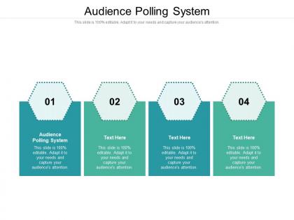Audience polling system ppt powerpoint presentation layouts ideas cpb