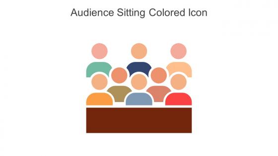Audience Sitting Colored Icon In Powerpoint Pptx Png And Editable Eps Format