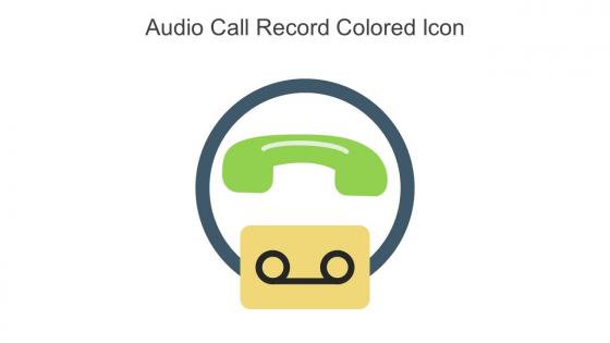 Audio Call Record Colored Icon In Powerpoint Pptx Png And Editable Eps Format
