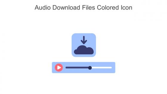 Audio Download Files Colored Icon In Powerpoint Pptx Png And Editable Eps Format