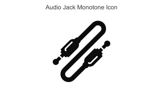 Audio Jack Monotone Icon In Powerpoint Pptx Png And Editable Eps Format