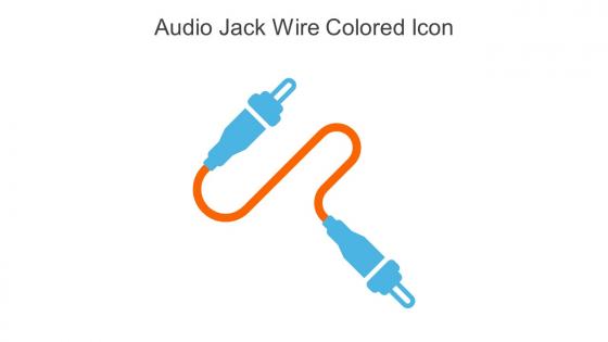 Audio Jack Wire Colored Icon In Powerpoint Pptx Png And Editable Eps Format