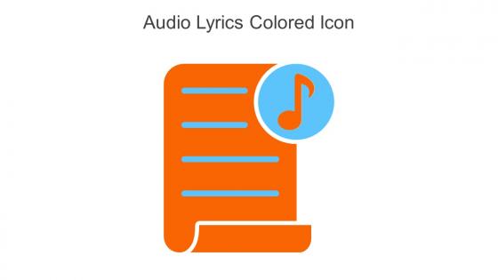 Audio Lyrics Colored Icon In Powerpoint Pptx Png And Editable Eps Format