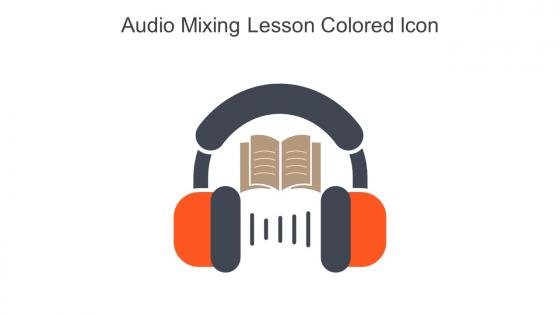 Audio Mixing Lesson Colored Icon In Powerpoint Pptx Png And Editable Eps Format