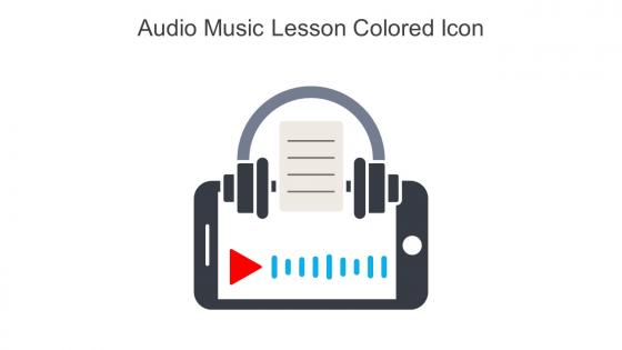 Audio Music Lesson Colored Icon In Powerpoint Pptx Png And Editable Eps Format