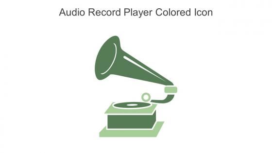 Audio Record Player Colored Icon In Powerpoint Pptx Png And Editable Eps Format