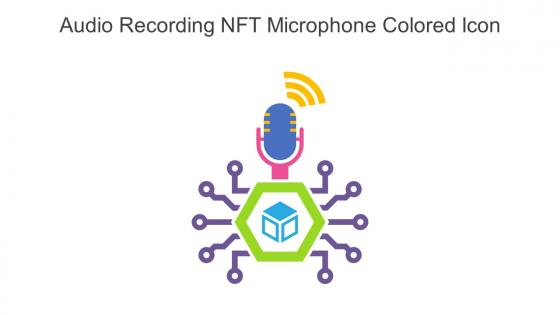 Audio Recording NFT Microphone Colored Icon In Powerpoint Pptx Png And Editable Eps Format