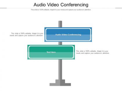 Audio video conferencing ppt powerpoint presentation layouts graphics tutorials cpb