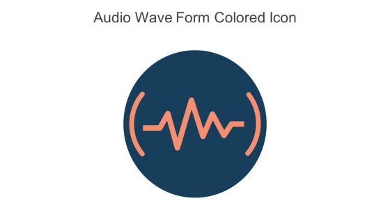 Audio Wave Form Colored Icon In Powerpoint Pptx Png And Editable Eps Format