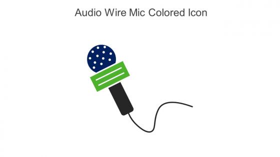 Audio Wire Mic Colored Icon In Powerpoint Pptx Png And Editable Eps Format
