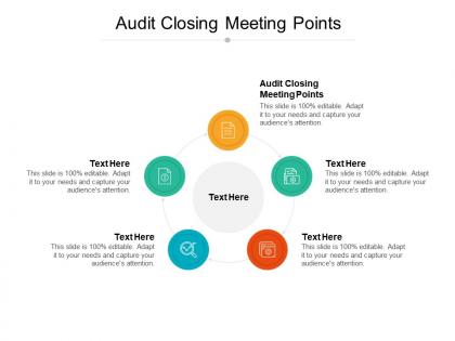 Audit closing meeting points ppt powerpoint presentation styles designs cpb