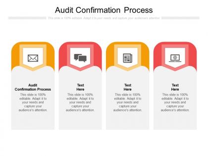 Audit confirmation process ppt powerpoint presentation styles example cpb