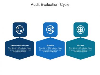Audit evaluation cycl ppt powerpoint presentation portfolio deck cpb