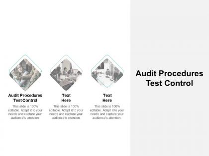 Audit procedures test control ppt powerpoint presentation pictures inspiration cpb
