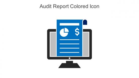 Audit Report Colored Icon In Powerpoint Pptx Png And Editable Eps Format