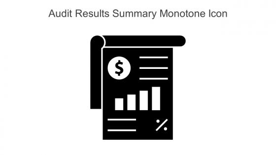 Audit Results Summary Monotone Icon In Powerpoint Pptx Png And Editable Eps Format