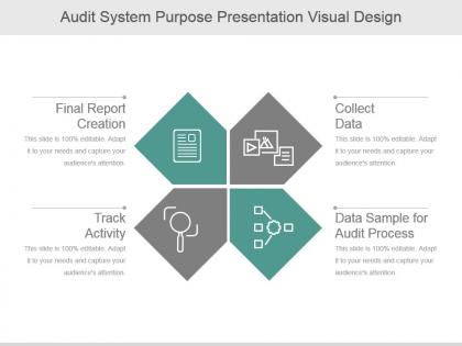 Audit system purpose presentation visual design