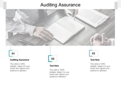 Auditing assurance ppt powerpoint presentation file model cpb