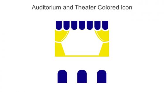 Auditorium And Theater Colored Icon In Powerpoint Pptx Png And Editable Eps Format