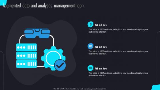 Augmented Data And Analytics Management Icon