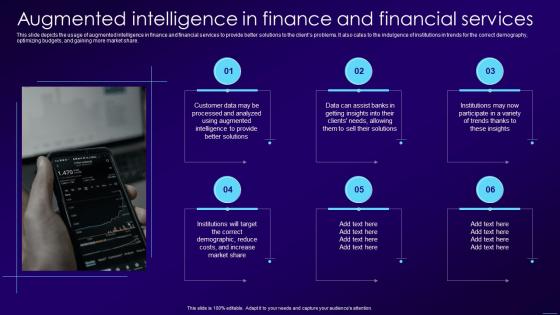 Augmented Intelligence In Finance And Financial Services Ppt Model Ideas