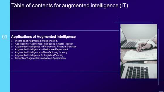Augmented Intelligence IT Table Of Contents Ppt Ideas Graphics Pictures