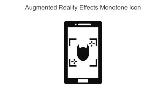 Augmented Reality Effects Monotone Icon In Powerpoint Pptx Png And Editable Eps Format