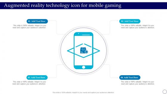 Augmented Reality Technology Icon For Mobile Gaming