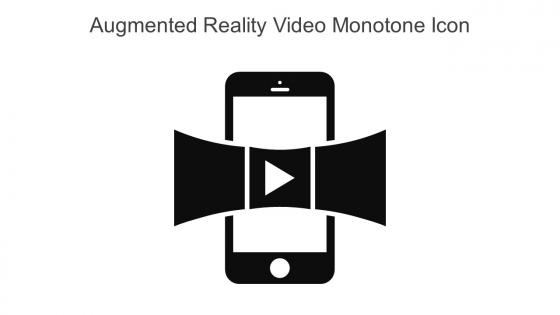 Augmented Reality Video Monotone Icon In Powerpoint Pptx Png And Editable Eps Format
