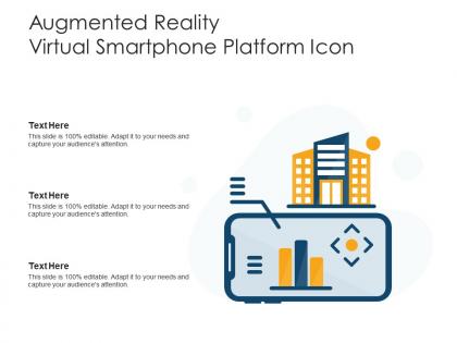 Augmented reality virtual smartphone platform icon