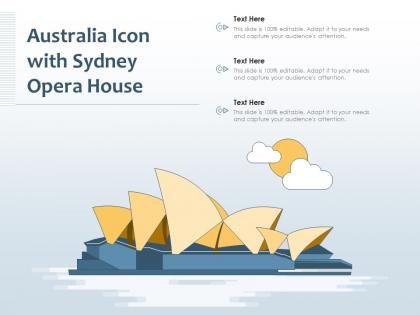 Australia icon with sydney opera house