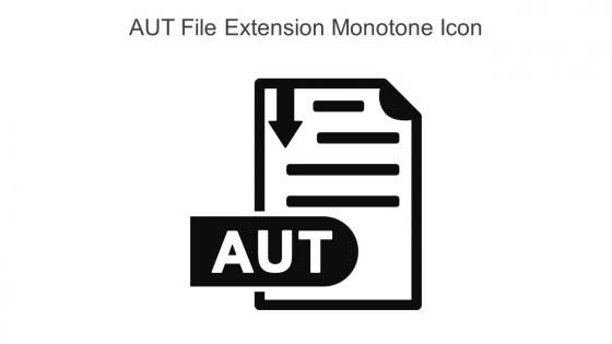AUT File Extension Monotone Icon In Powerpoint Pptx Png And Editable Eps Format