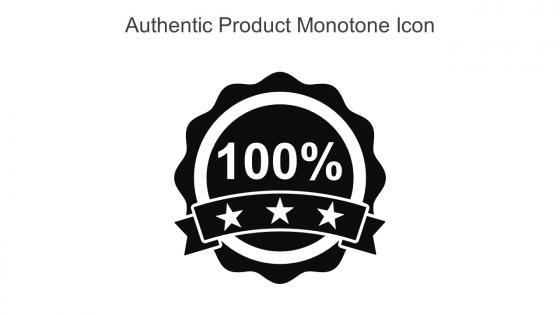 Authentic Product Monotone Icon In Powerpoint Pptx Png And Editable Eps Format