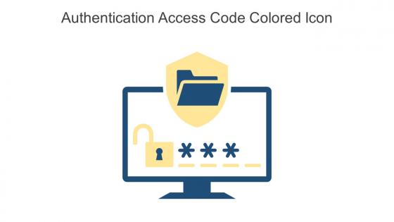 Authentication Access Code Colored Icon In Powerpoint Pptx Png And Editable Eps Format