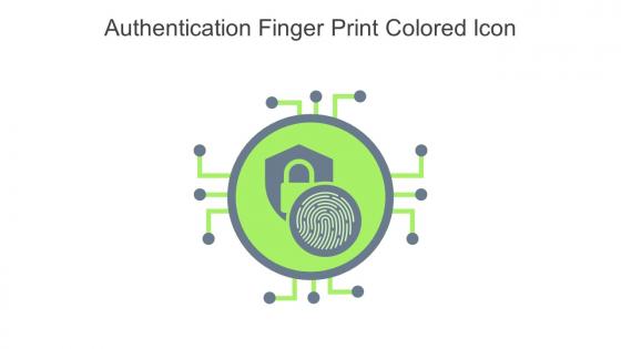 Authentication Finger Print Colored Icon In Powerpoint Pptx Png And Editable Eps Format