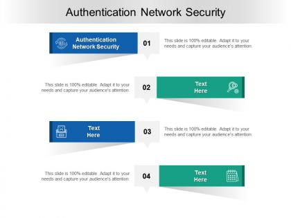 Authentication network security ppt powerpoint presentation outline diagrams cpb