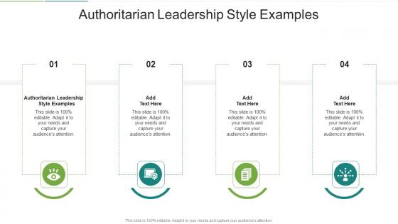 Authoritarian Leadership Style Examples In Powerpoint And Google Slides Cpb