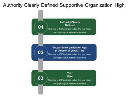Authority clearly defined supportive organization high professional growth rate