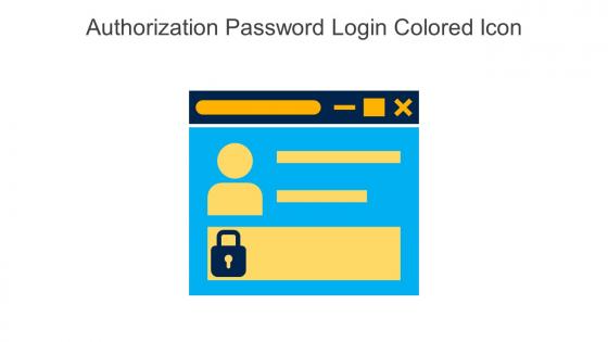 Authorization Password Login Colored Icon In Powerpoint Pptx Png And Editable Eps Format
