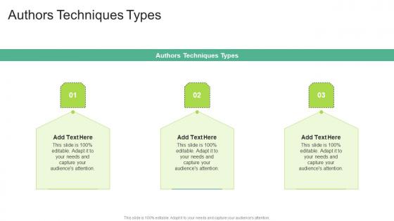Authors Techniques Types In Powerpoint And Google Slides Cpb