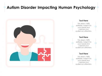 Autism disorder impacting human psychology