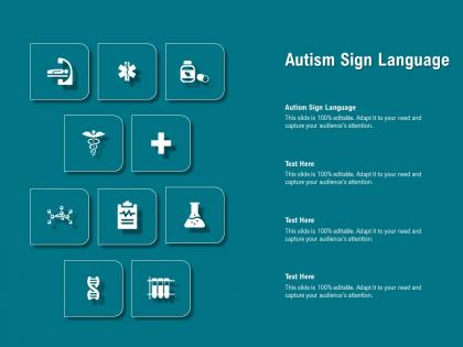 Autism sign language ppt powerpoint presentation show examples