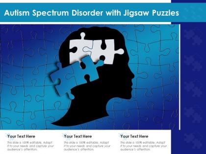 Autism spectrum disorder with jigsaw puzzles