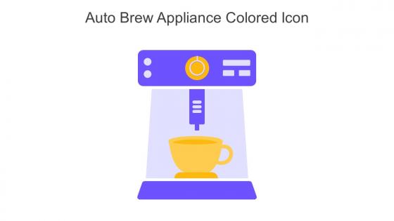 Auto Brew Appliance Colored Icon In Powerpoint Pptx Png And Editable Eps Format